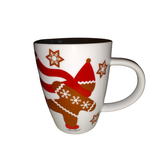 Crate & Barrel 3-Piece Skating Gingerbread Mugs Holiday Christmas Vacation Fun - Picture 7 of 8